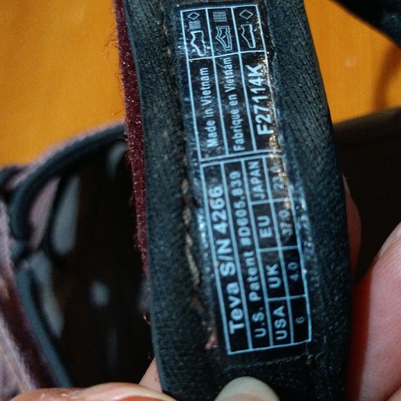 Size 6 teva tirra plum truffle womens plum truffle - Picture 13 of 15